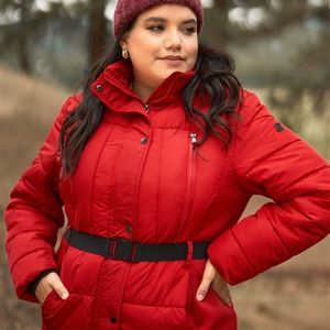 Long Fitted Puffer Jacket